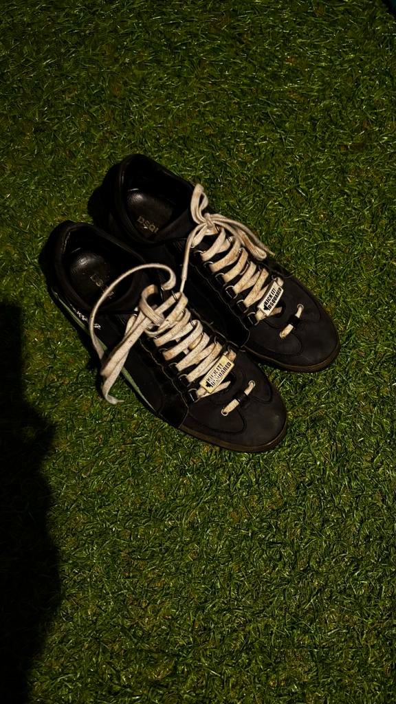 DSQUARED2 Schoenen - Zwart met Groene Details, Ophalen of Verzenden, Gedragen, Zwart, Sneakers of Gympen