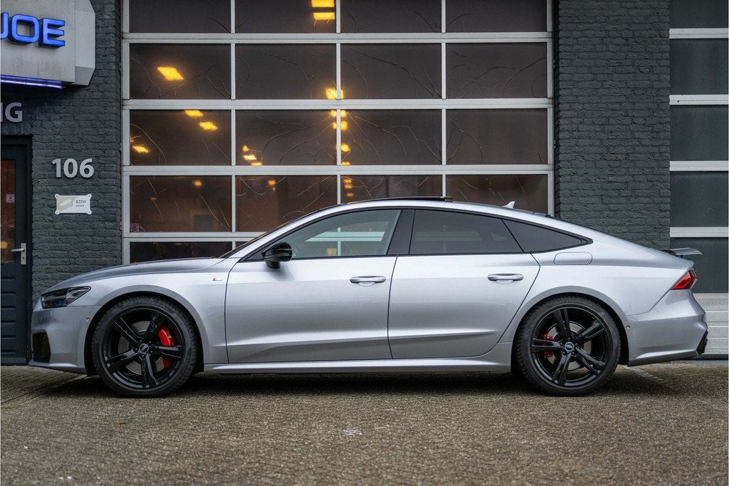 Audi A7 Sportback 55 TFSI e quattro Pro Line S Competition R, Auto's, Audi, Gebruikt, Zwart, 4 cilinders, Leder