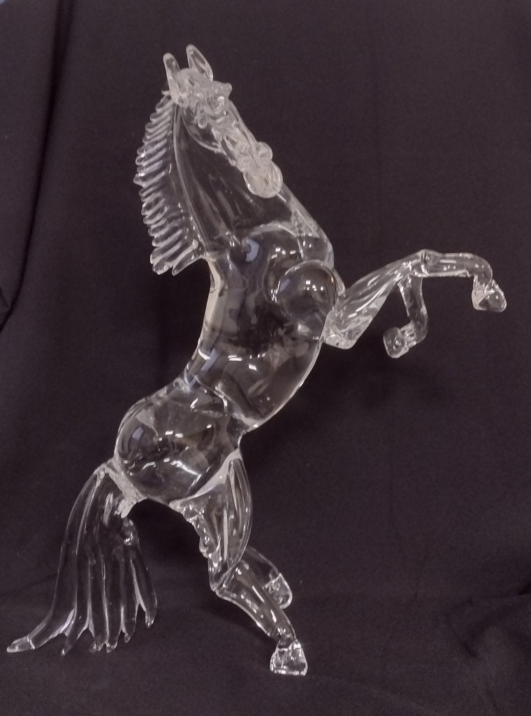 glasobject van een steigerend paard Murano ? glasblazen, Antiek en Kunst, Ophalen of Verzenden