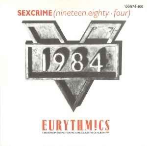 Eurythmics – Sexcrime (Nineteen Eighty  Four)Single /NM 7-7, Ophalen, Zo goed als nieuw, 12 inch, Poprock