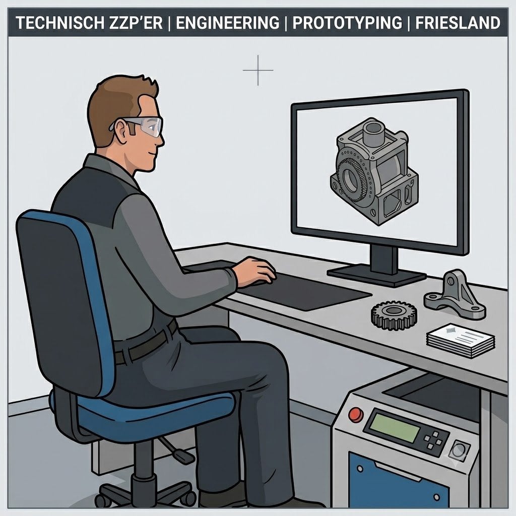 SolidWorks | 3D CAD | Prototyping | ZZP | Freelance Engineer, Vacatures, Variabele uren, HBO, Vanaf 10 jaar, Tijdelijk contract