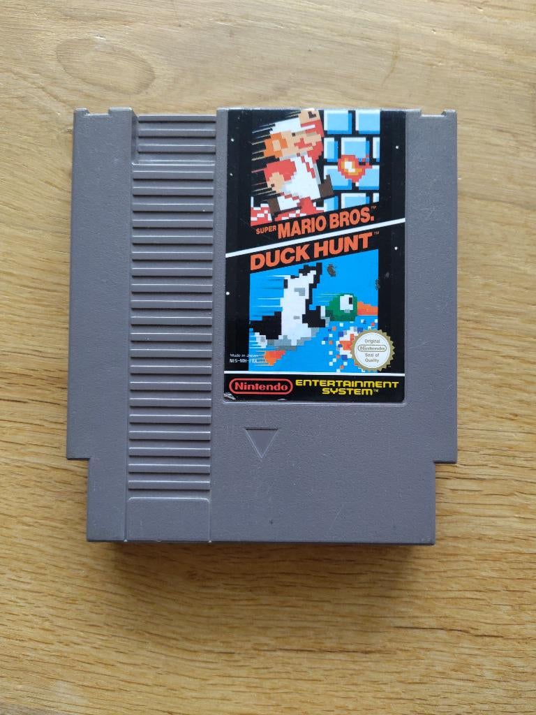 NES game Super Mario Bros 1 + Duckhunt, Spelcomputers en Games, Games | Nintendo NES, Gebruikt, Avontuur en Actie, 2 spelers, Vanaf 3 jaar