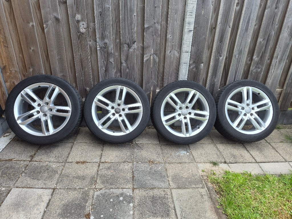 Audi A6 velgen 18 inch met zomerbanden, Ophalen, Velg(en), 17 inch, Personenwagen
