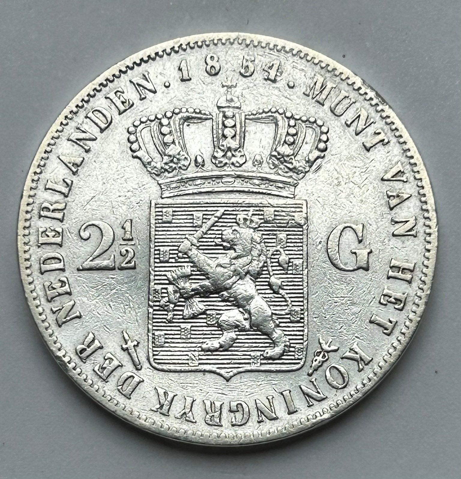 Rijksdaalder 1854, Ophalen of Verzenden, Koning Willem III, 2½ gulden