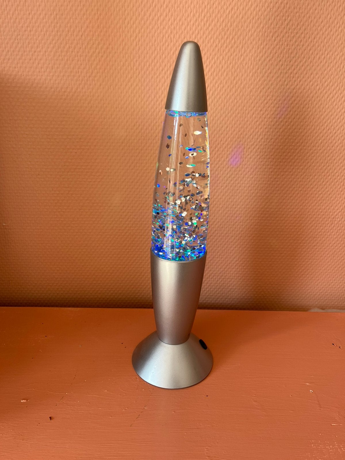 Retro vintage lavalamp/glitterlamp, Ophalen of Verzenden, Zo goed als nieuw, Minder dan 50 cm, Space age