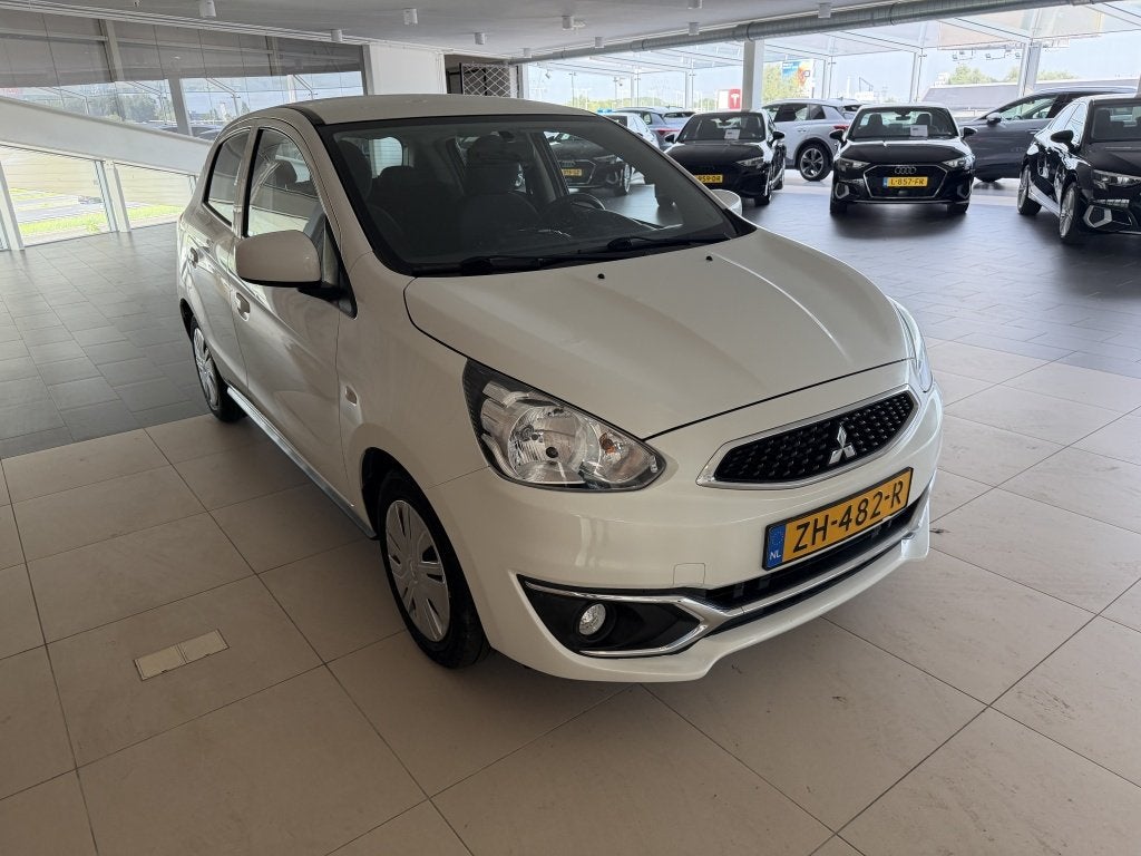 Mitsubishi Space Star 1.0 CVT ClearTec Cool+, Stof, Wit, Origineel Nederlands, Bedrijf