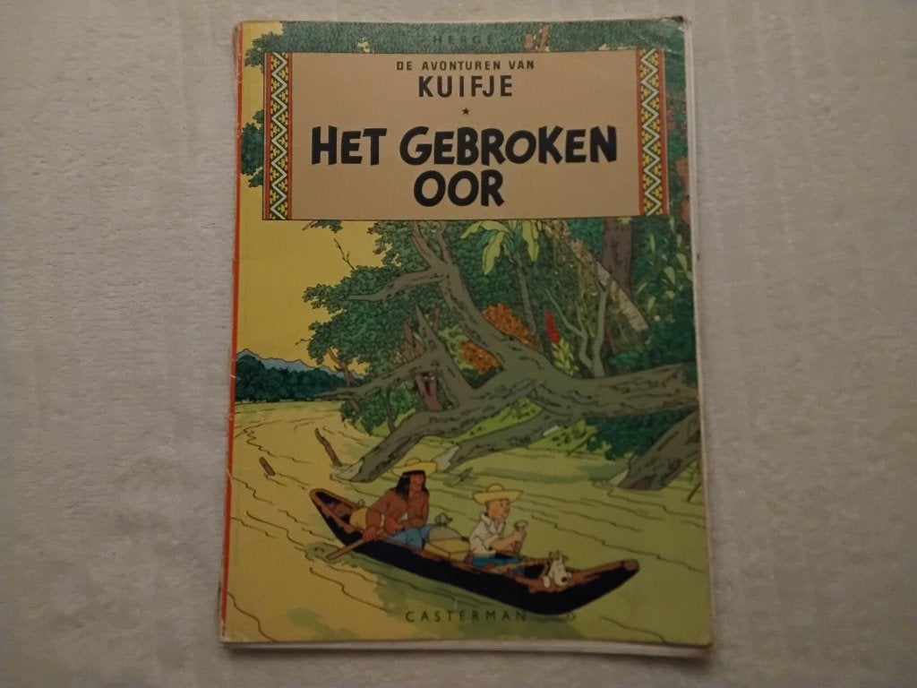 1950-1960 De Avonturen van Kuifje: Het Gebroken Oor, Boeken, Eén stripboek, Ophalen of Verzenden, Gelezen