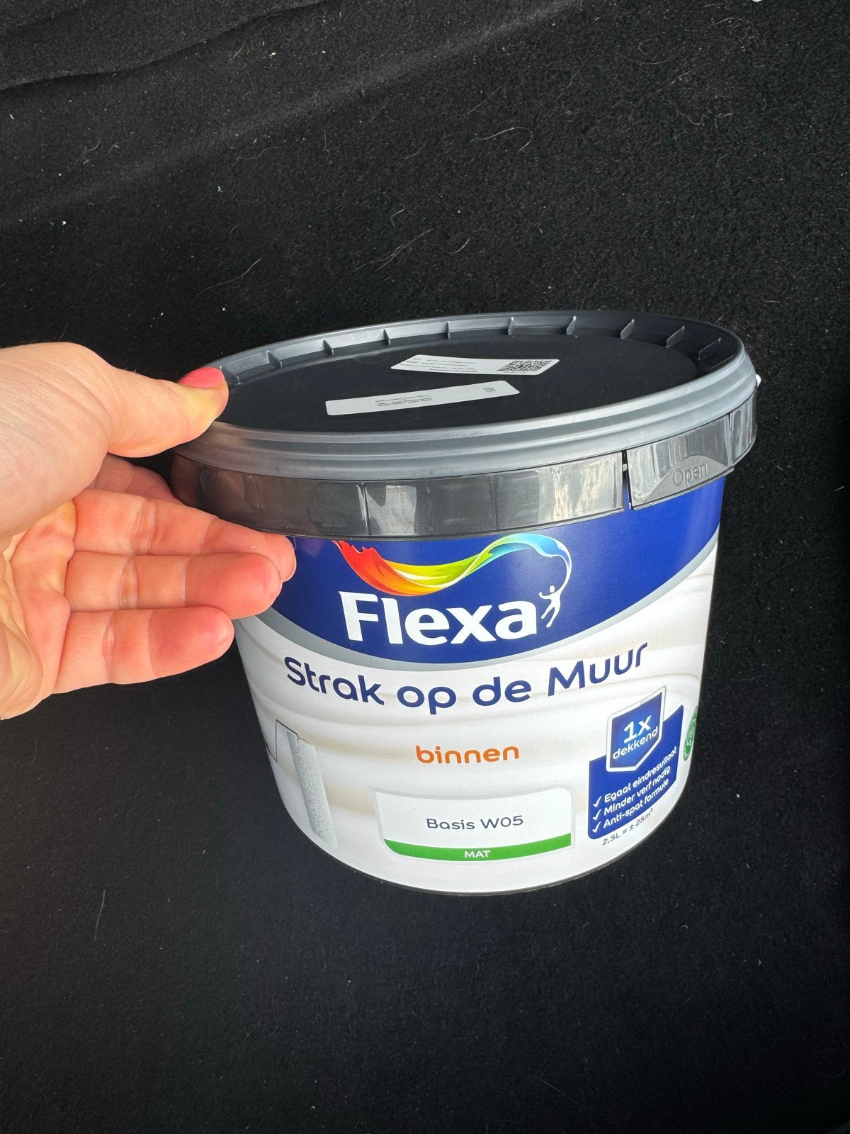 Ongebruikte Flexa Muurverf Cherry Wood 2,5L, Ophalen, Overige kleuren, Nieuw, Verf