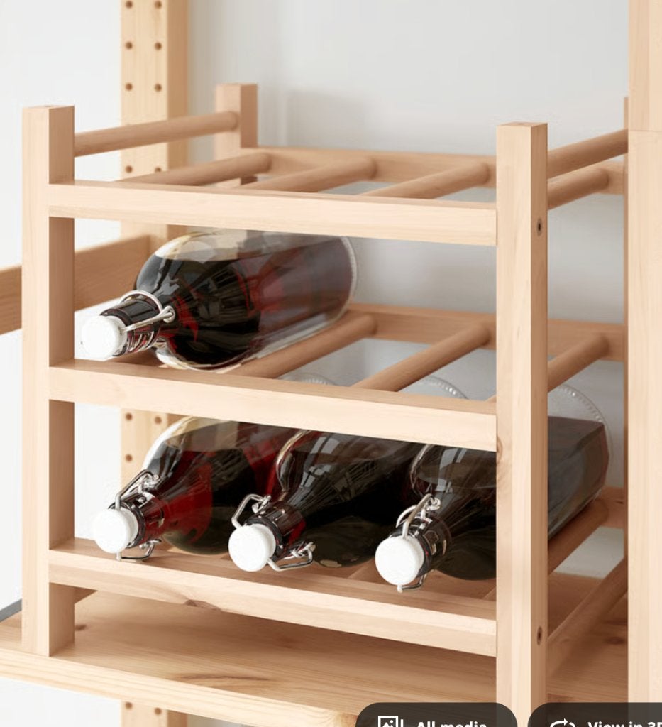 Selling Three wine-rack, solid wood, Overige typen, Hout, IKEA, Zo goed als nieuw