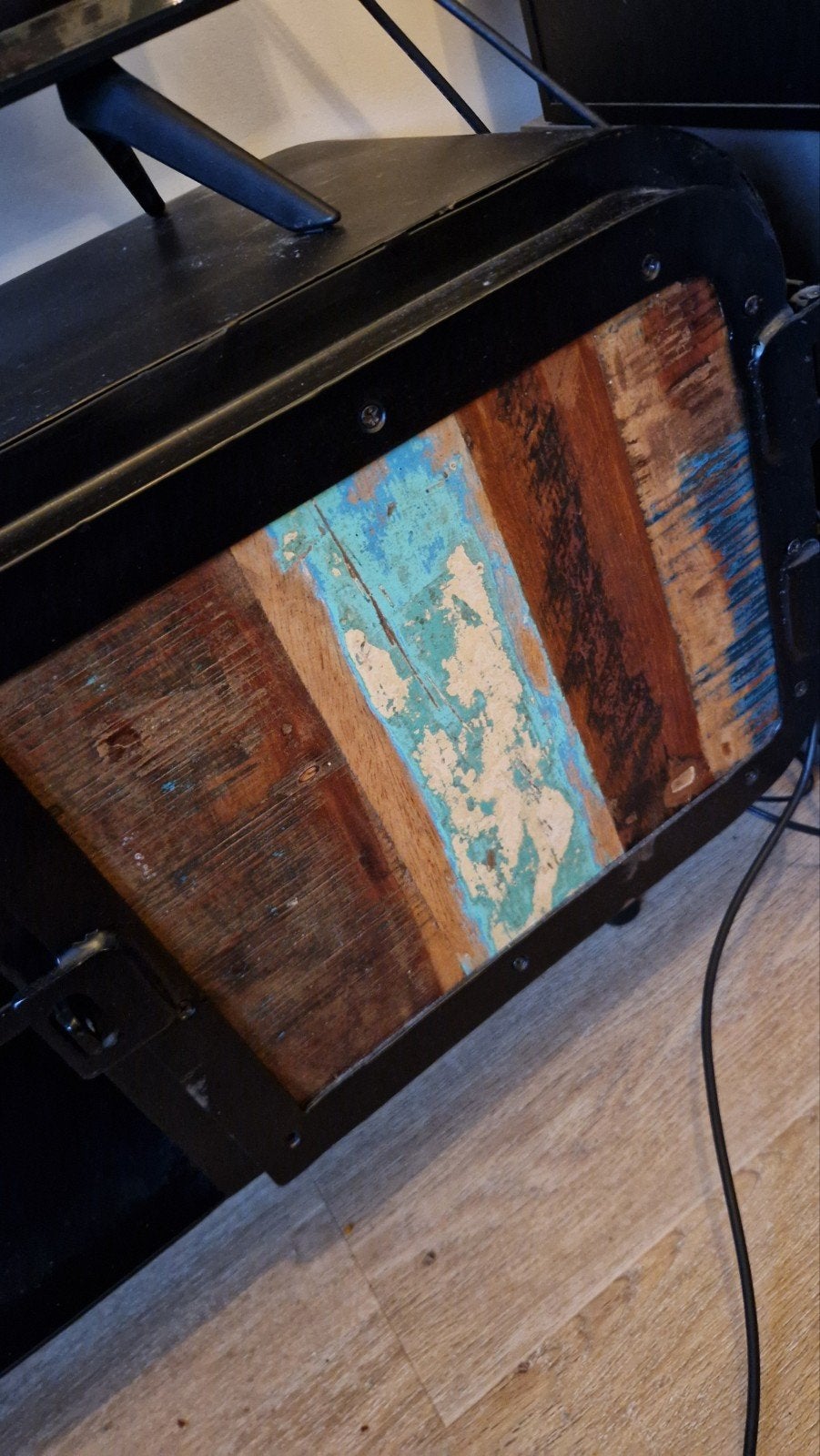 Zwart TV meubel met deurtjes, Ophalen
