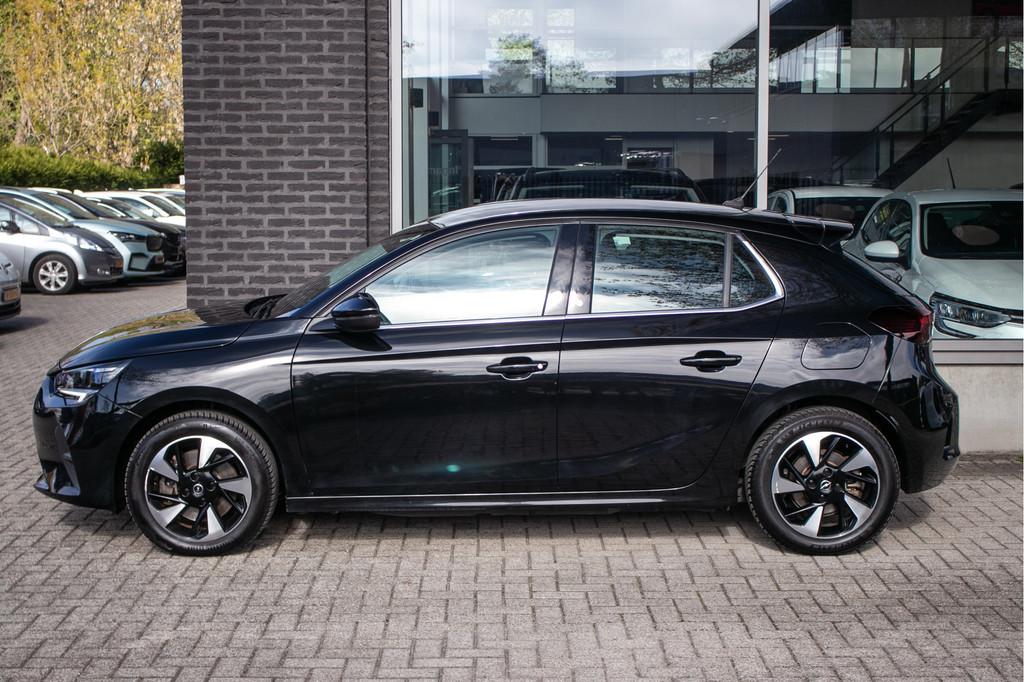 Opel CORSA-E Elegance 50 kWh | SOH 92 % | Apple Carplay/ And, Auto's, Gebruikt, Zwart, 24 min, Zwart
