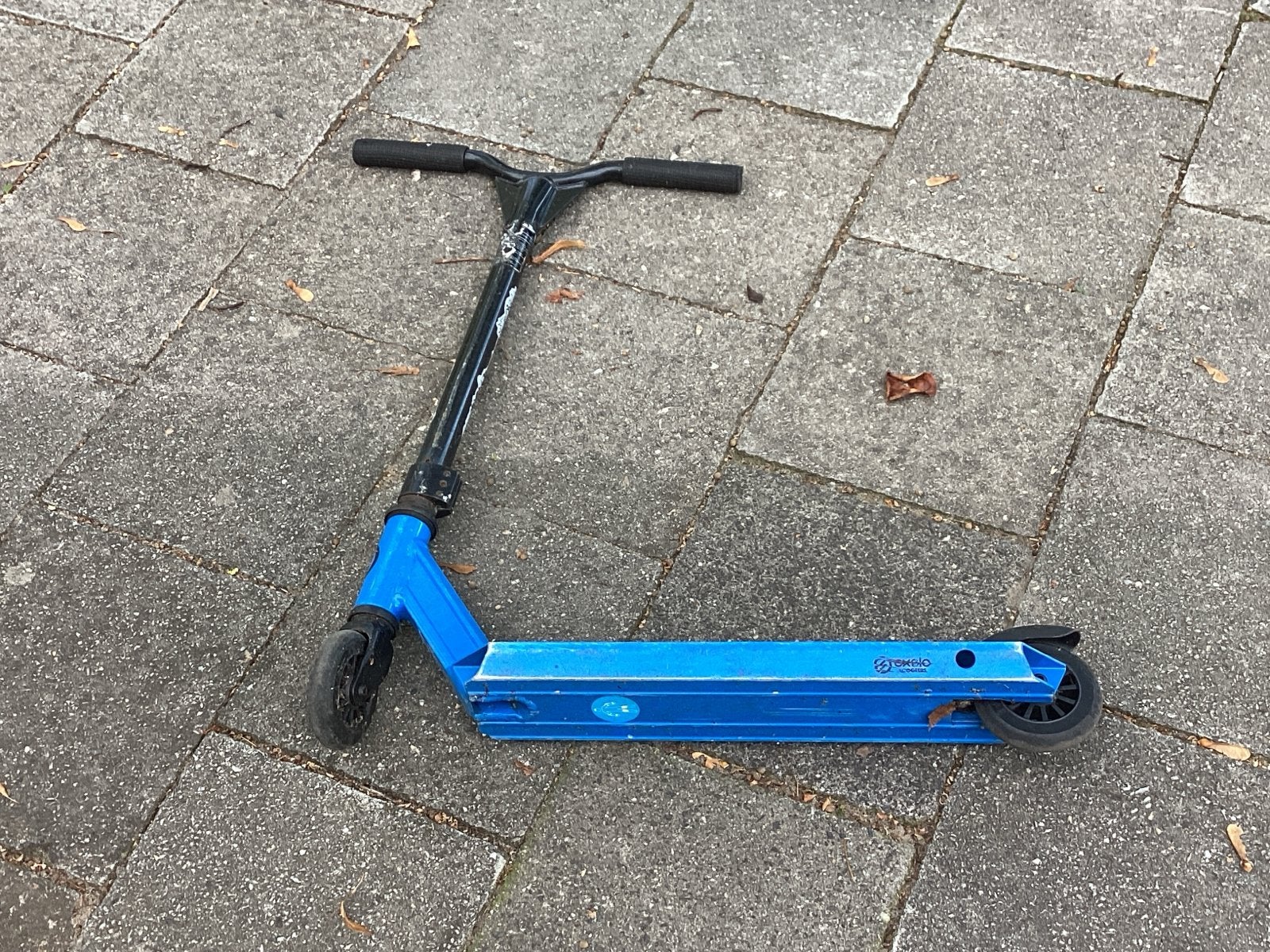Blauwe stuntstep - Gebruikt maar in goede staat, Fietsen en Brommers, Ophalen of Verzenden, Gebruikt, Gewone step