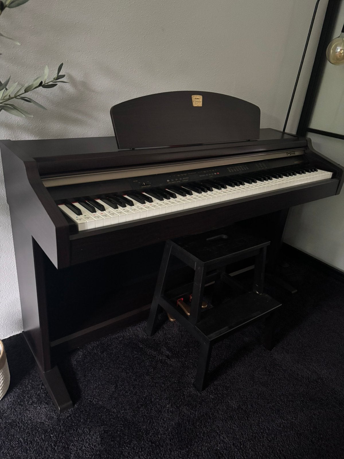 Piano Yamaha Clavinova, Ophalen, Zwart, Digitaal, Zo goed als nieuw