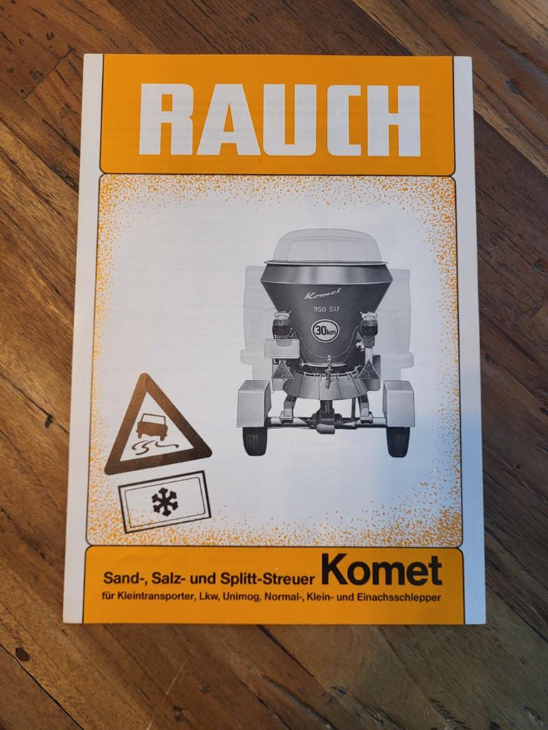 tractor folder RAUCH Komet streuer, Ophalen of Verzenden, Zo goed als nieuw