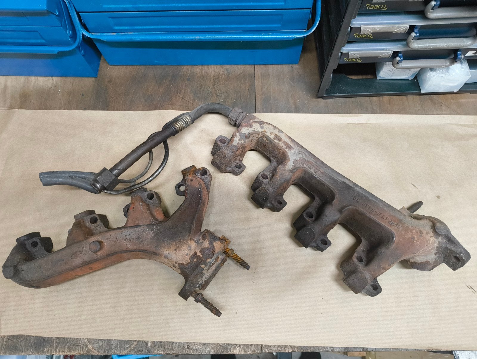 Ford F150 F250 Uitlaatspruitstukken 5.8L (351W) 1994-1997, Auto-onderdelen, Ophalen of Verzenden, Gebruikt, Ford