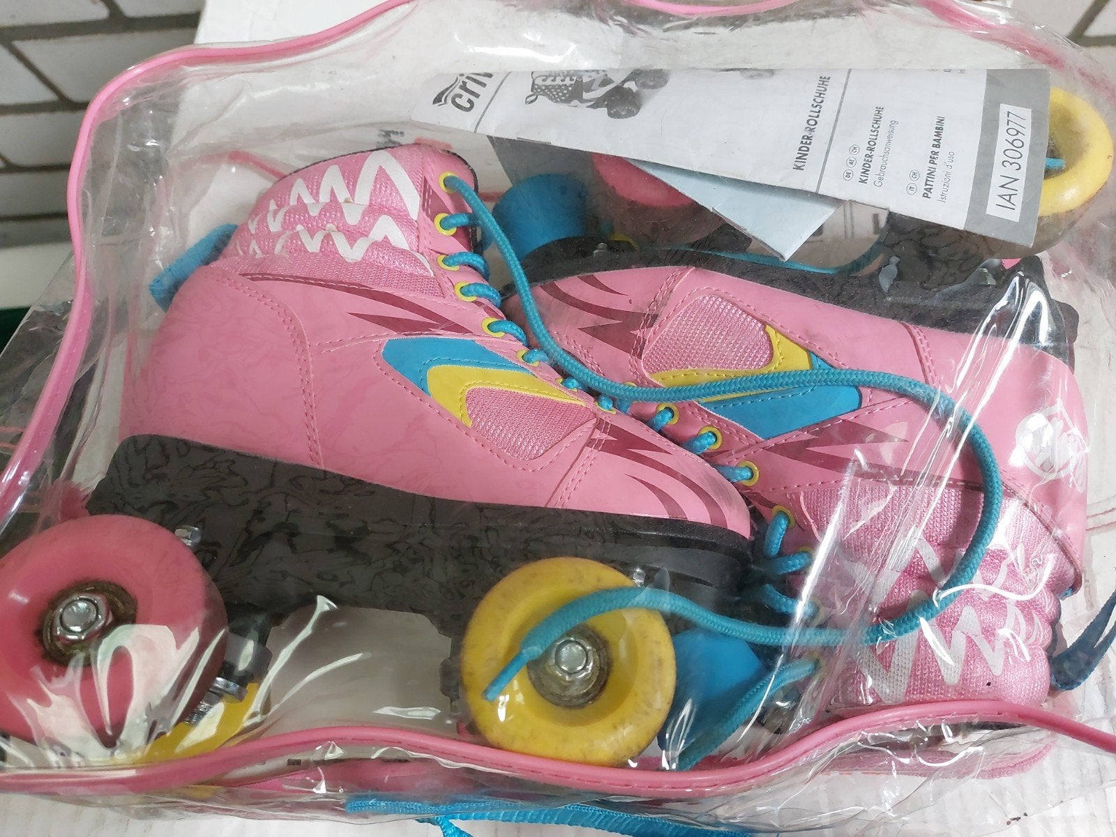 Kinderrolschaatsen, Ophalen, Gebruikt