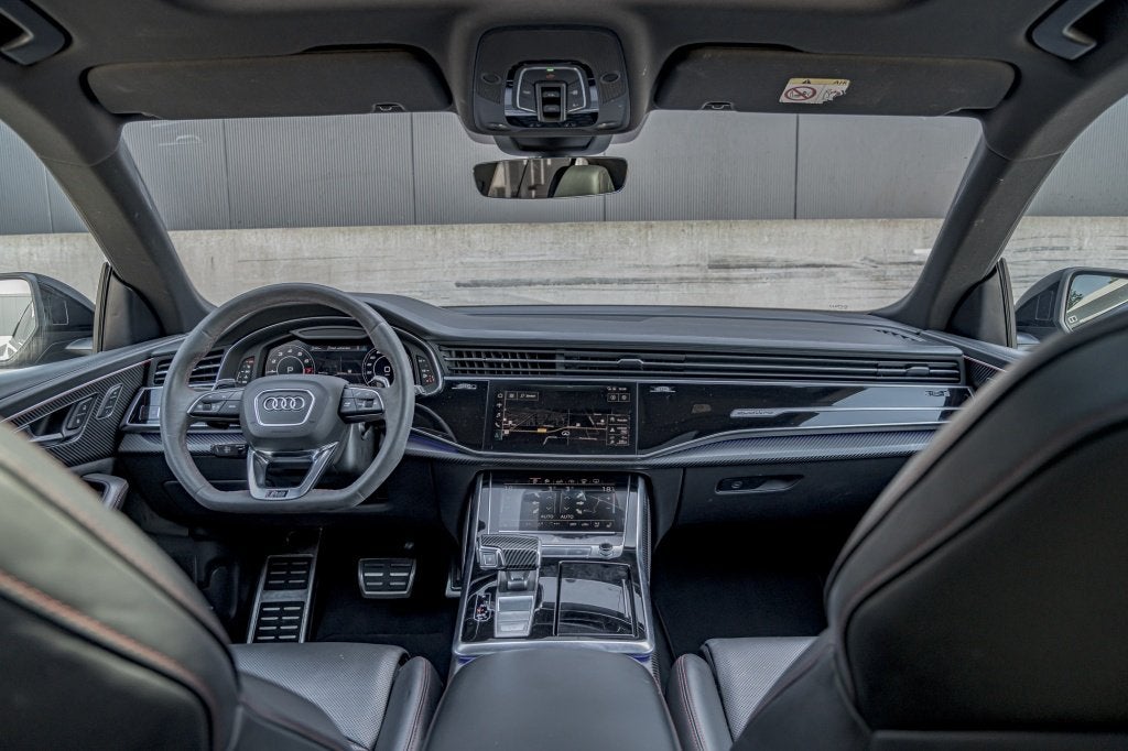 Audi RSQ8 4.0 (600PK) Pano, ACC, Keramisch, Vol (bj 2019), Auto's, Audi, Gebruikt, Zwart, Leder, Bedrijf