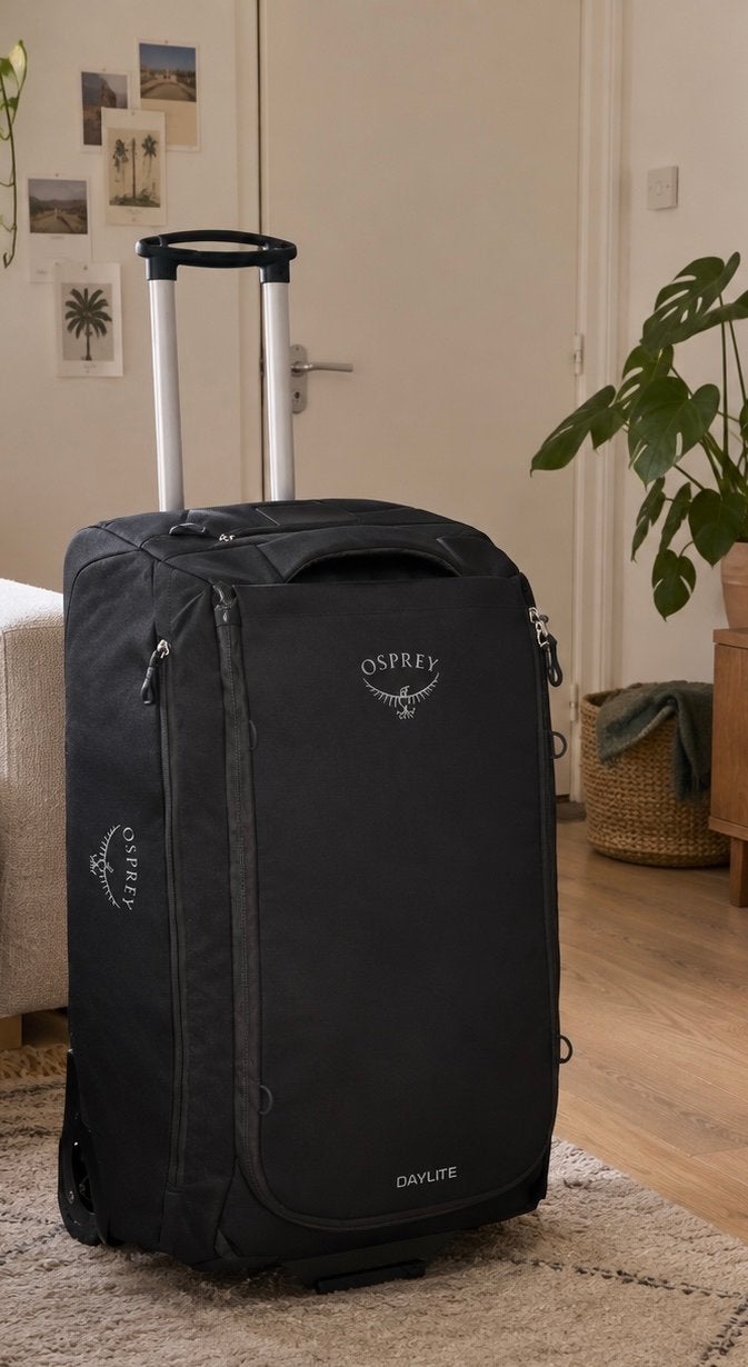 Osprey Daylite Wheeled Duffle 85 - Zwart, 30 cm of meer, Zwart, Zo goed als nieuw, 75 cm of meer