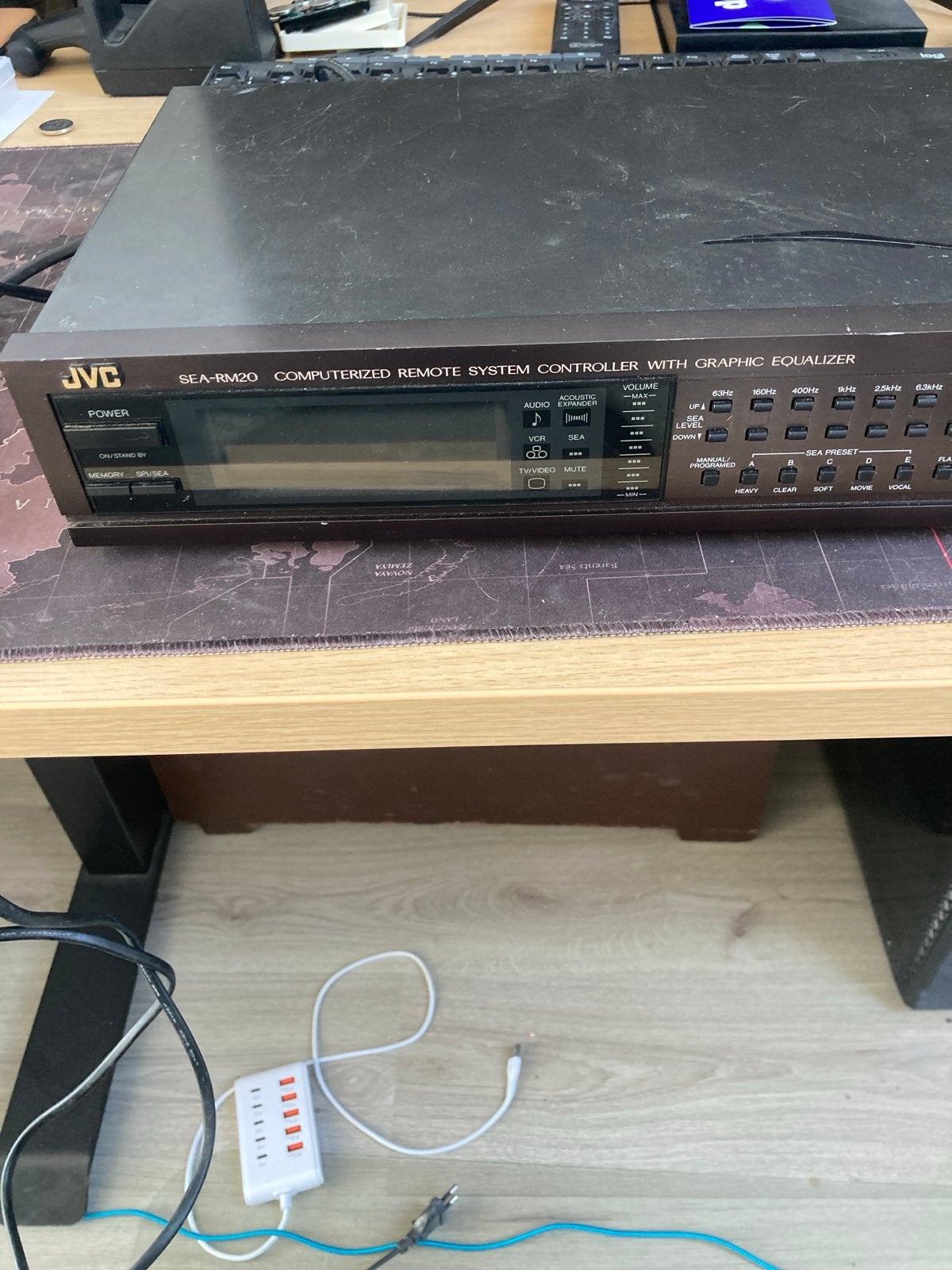 JVC SEA RM-20 Grafische Equalizer, Ophalen of Verzenden, Gebruikt, Minder dan 60 watt, JVC