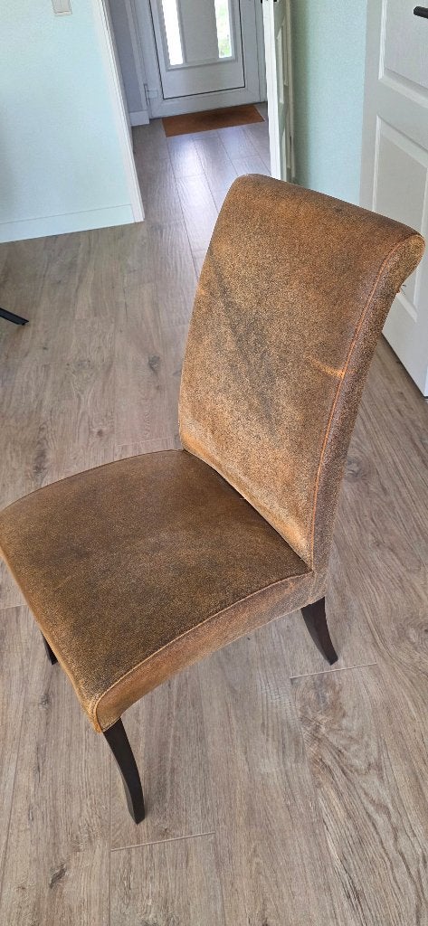 Bruine eetkamerstoel - Vintage look, Gebruikt, Bruin, Vintage, Klassiek, Ophalen of Verzenden
