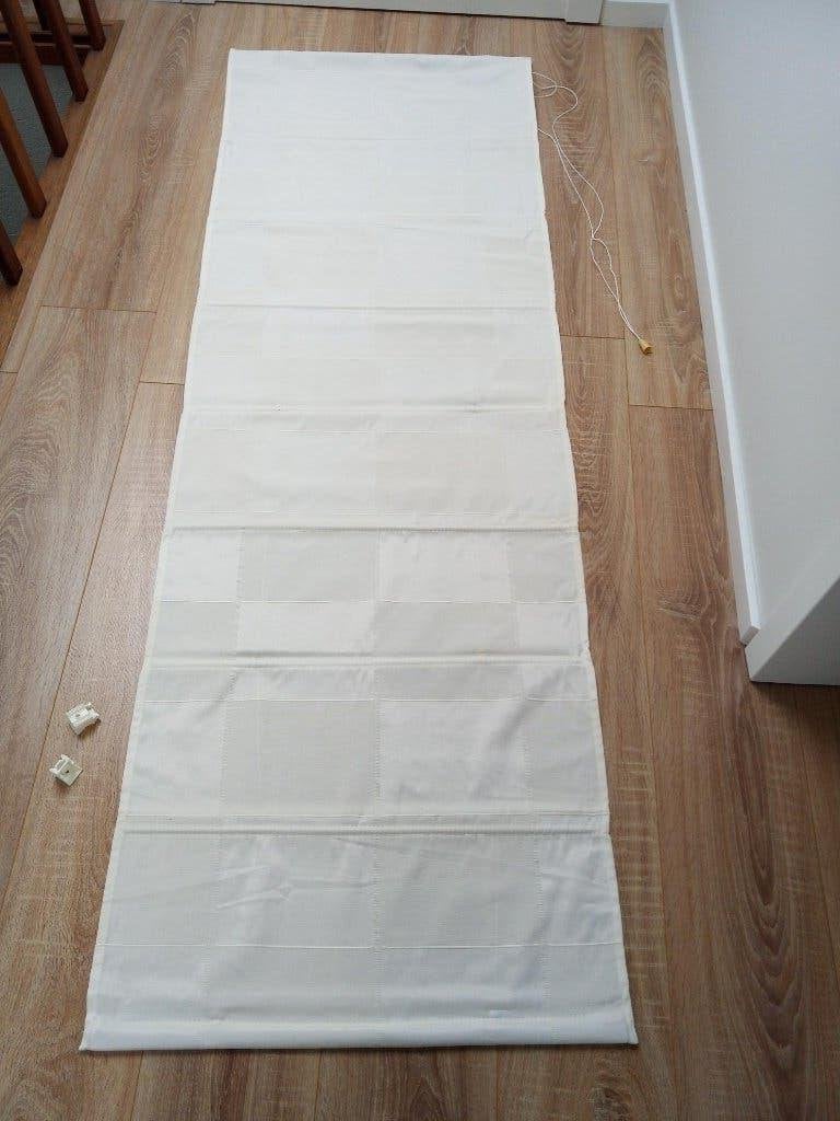 Vouwgordijn Ecru 60 cm, Ophalen of Verzenden, Gebruikt, Crème
