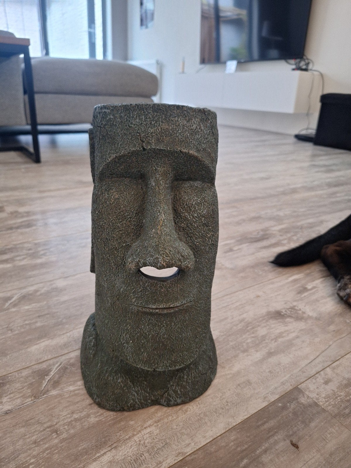 Mooi Moai beeldje - Paaseiland stijl decoratie, Ophalen, Groen, Overige stijlen, Zo goed als nieuw