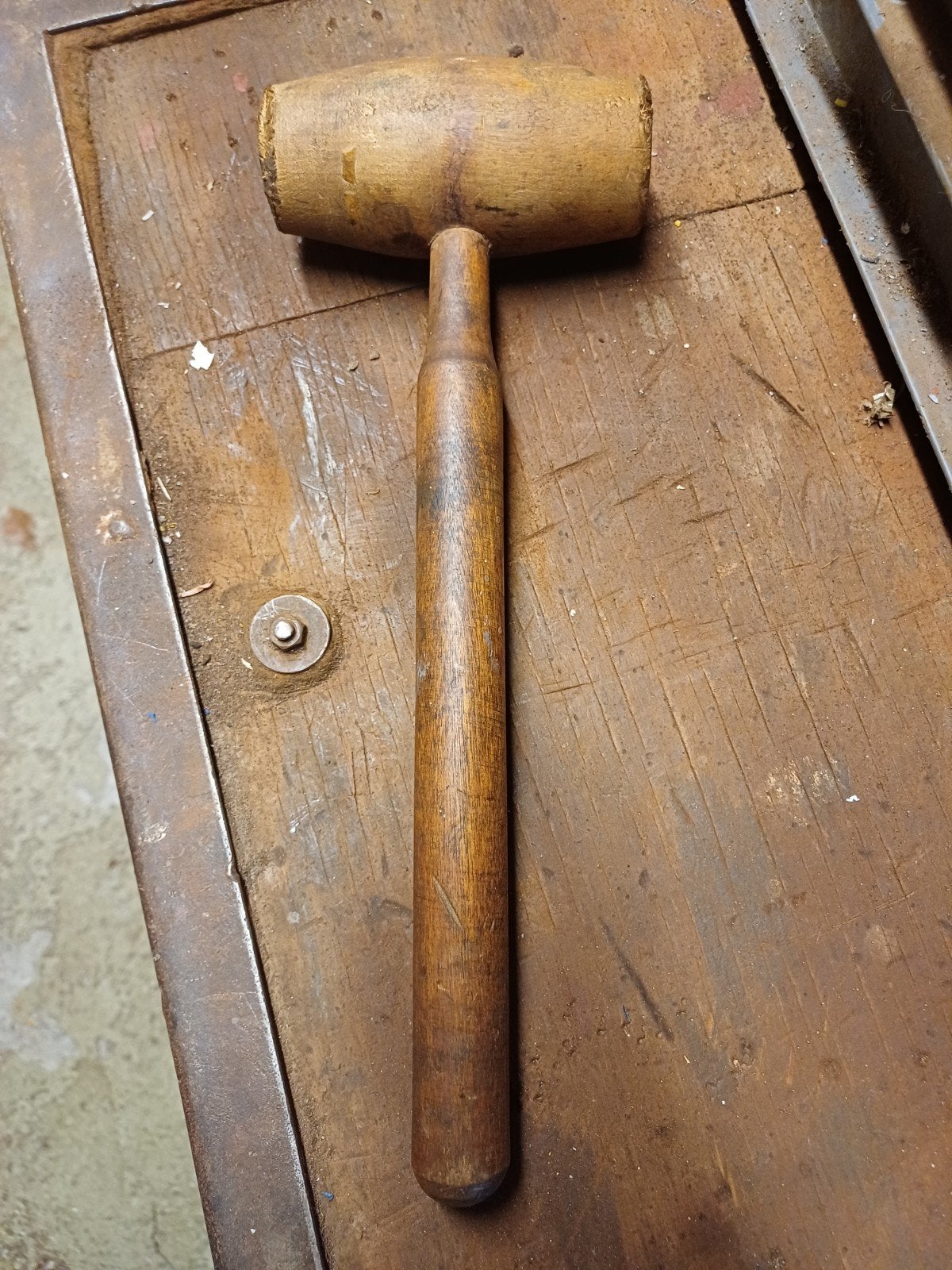 Houten hamer - Klassiek timmermansgereedschap, Antiek en Kunst, Ophalen of Verzenden