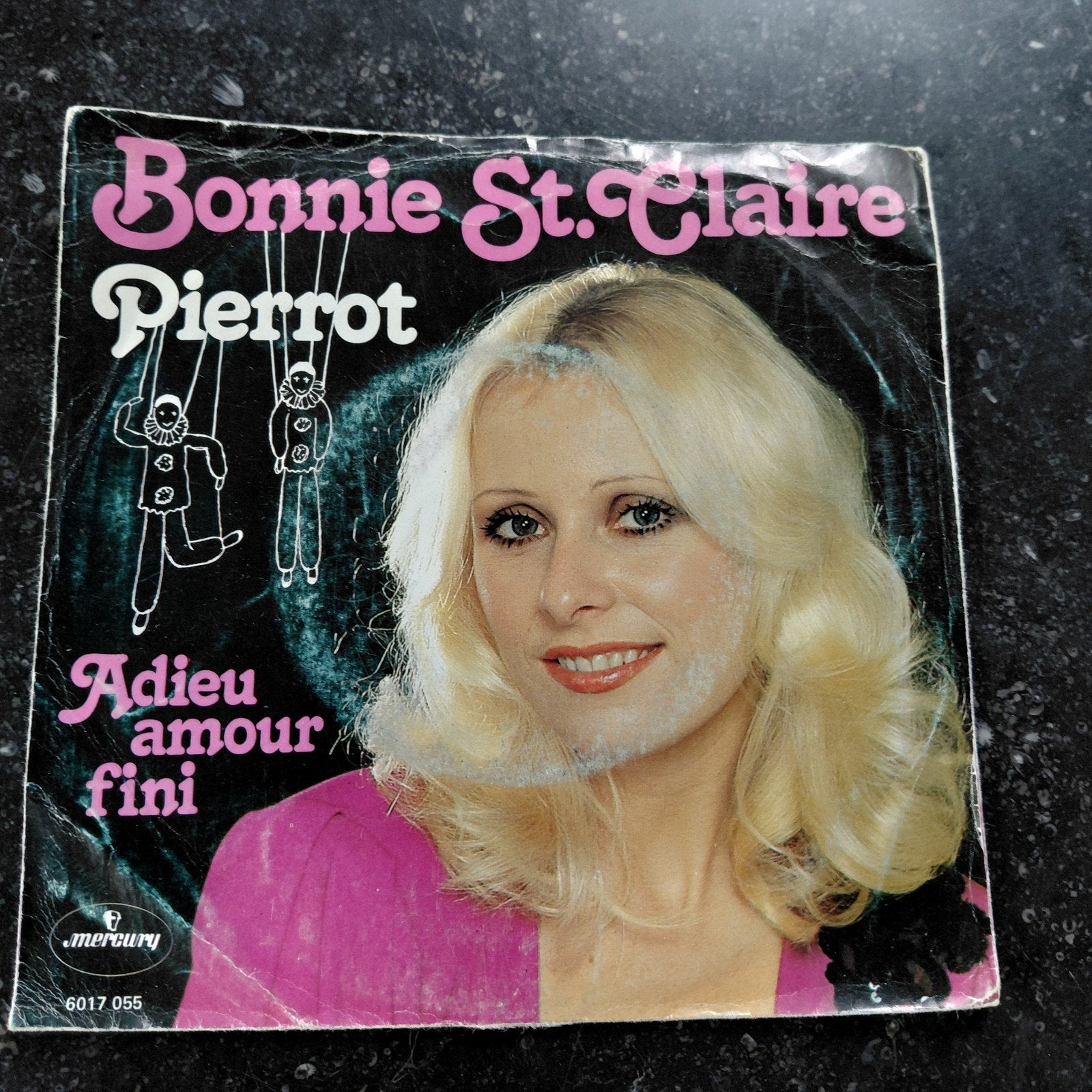 Bonnie St. Claire - Pierrot / Adieu amour fini (Single), Gebruikt, 7 inch, Ophalen of Verzenden, EP