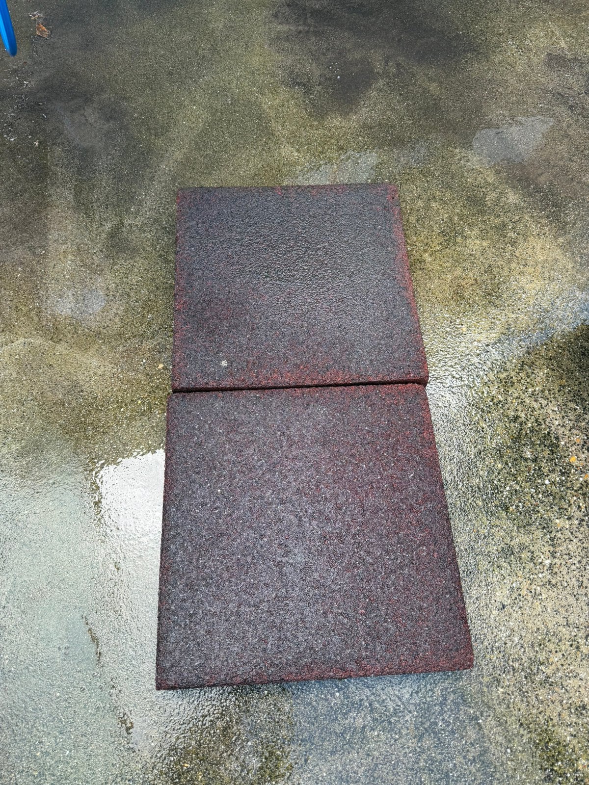 Rubberen tegels ca 50x50x7 speeltoestel stal ed ca10m2, Ophalen, Gebruikt, Overige typen, Rubber