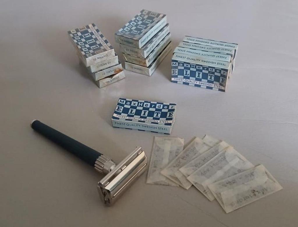 Vintage Gillette Knack TTO (Twist-to-Open) scheermes., Ophalen of Verzenden, Zo goed als nieuw, Gehele gezicht, Verzorging