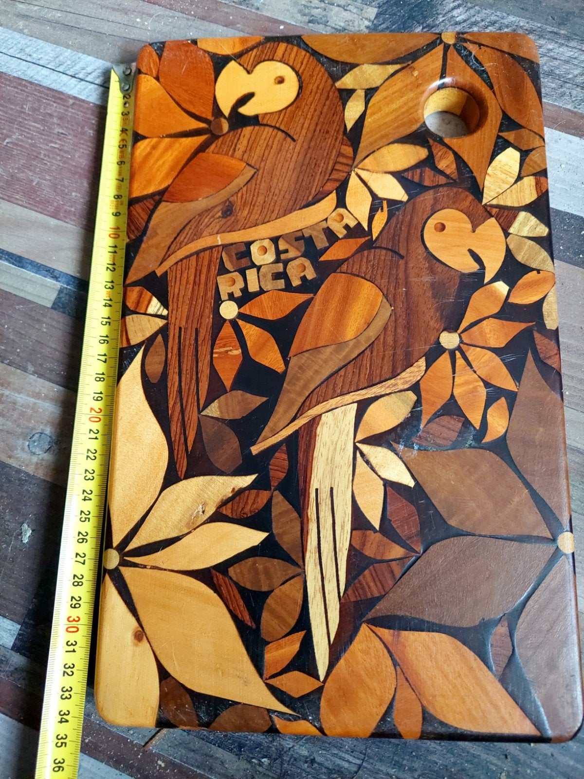 Costa Rica ara houtenplank, Antiek en Kunst, Ophalen