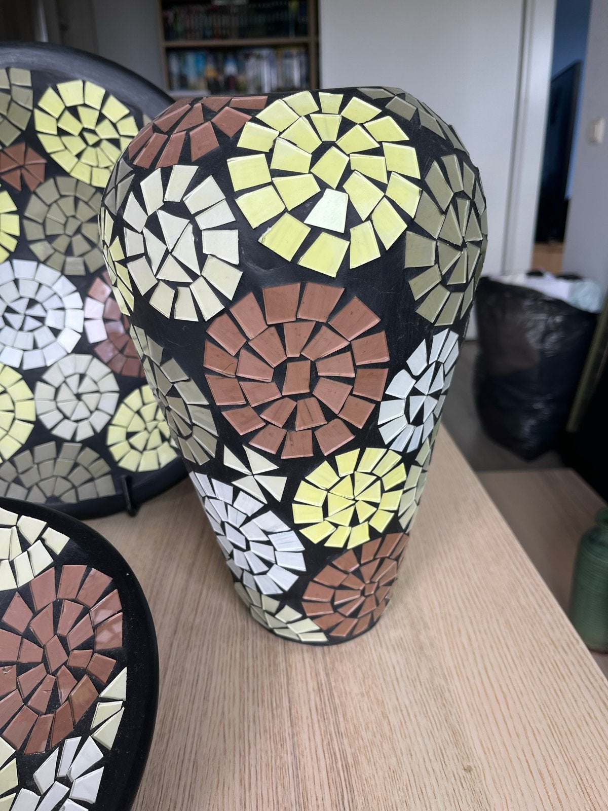 Mooie mozaïek vazen en schalen set, Antiek en Kunst, Antiek | Vazen, Ophalen