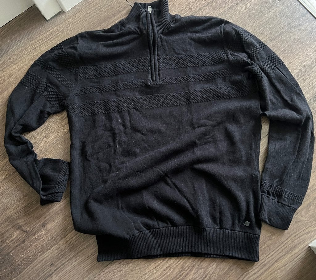 !Solid zwart katoenen schippers trui maat XL, !solid, Zwart, Ophalen of Verzenden, Maat 56/58 (XL)