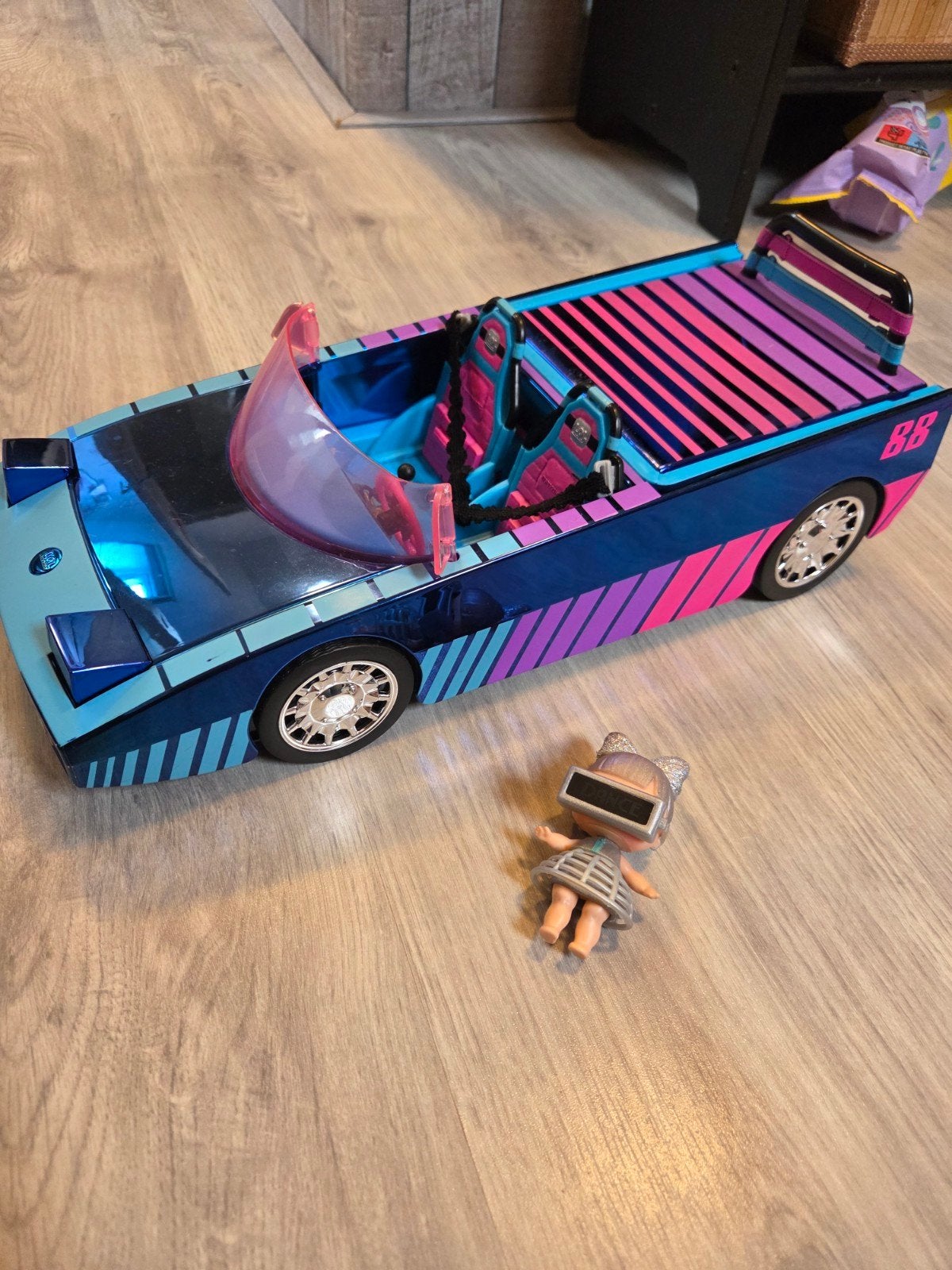 l.o.l auto, Ophalen, Gebruikt