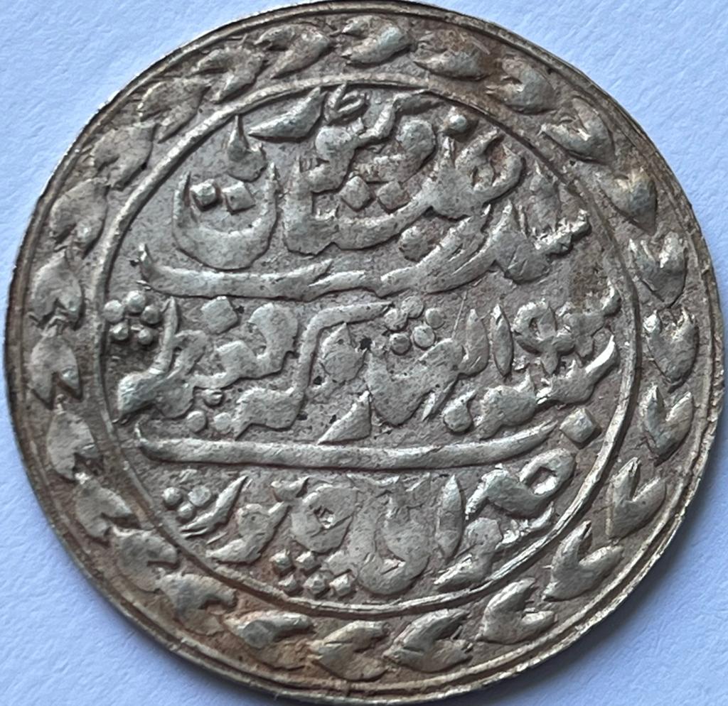 India Jaipur zilveren rupee zonder jaartal, Postzegels en Munten, Munten | Azië, Ophalen of Verzenden, Zuid-Azië, Losse munt, Zilver