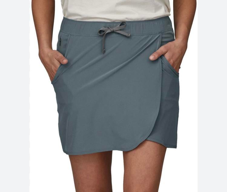 Rok Patagonia Women Fleetwith Skort Plume Grey, Ophalen of Verzenden, Zo goed als nieuw, Maat 42/44 (L), Blauw