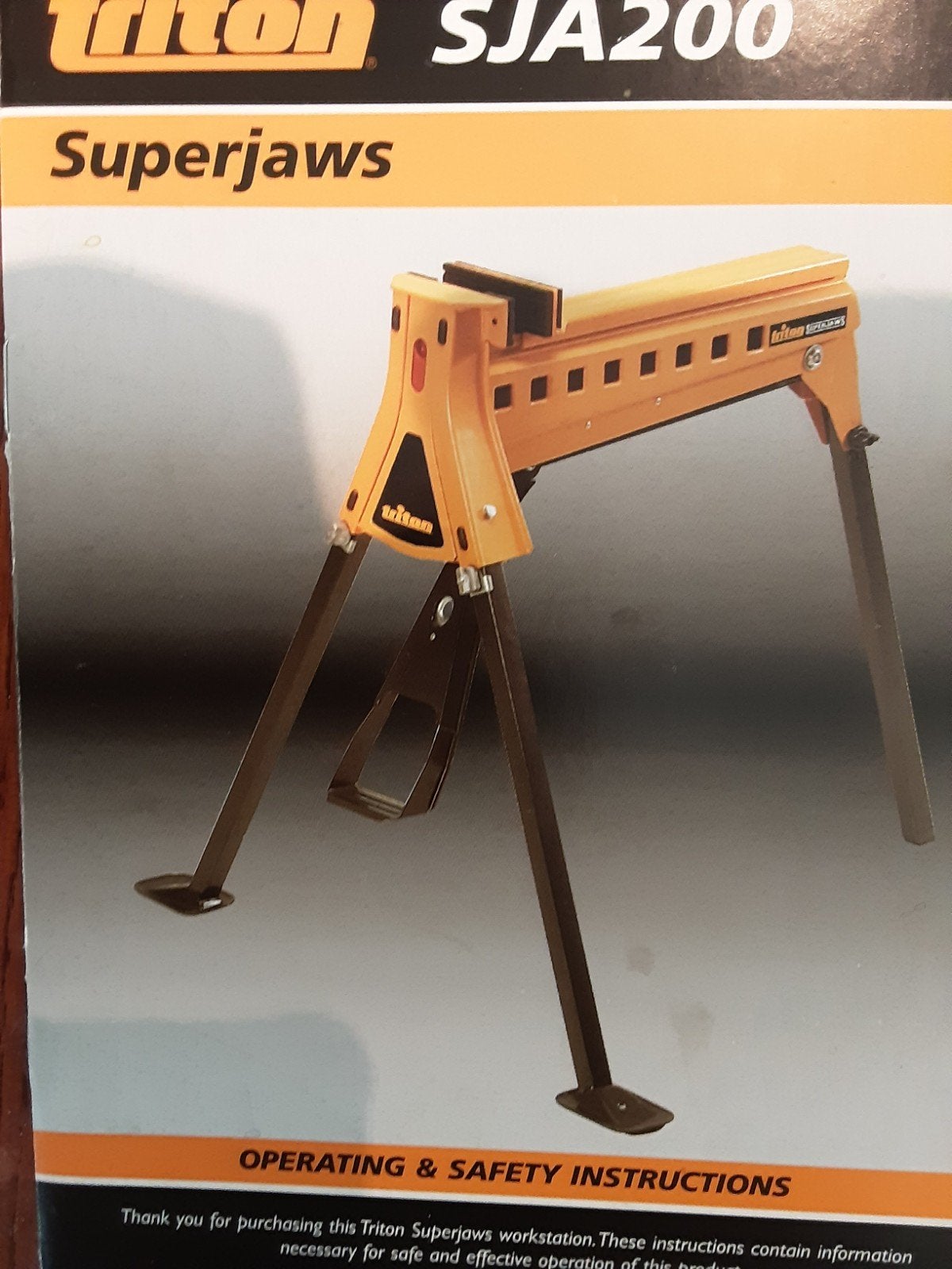 Triton Superjaws SJA200 Werkbank met bankschroef, Doe-het-zelf en Verbouw, Ophalen, Gebruikt, 70 tot 120 cm, Bankschroef