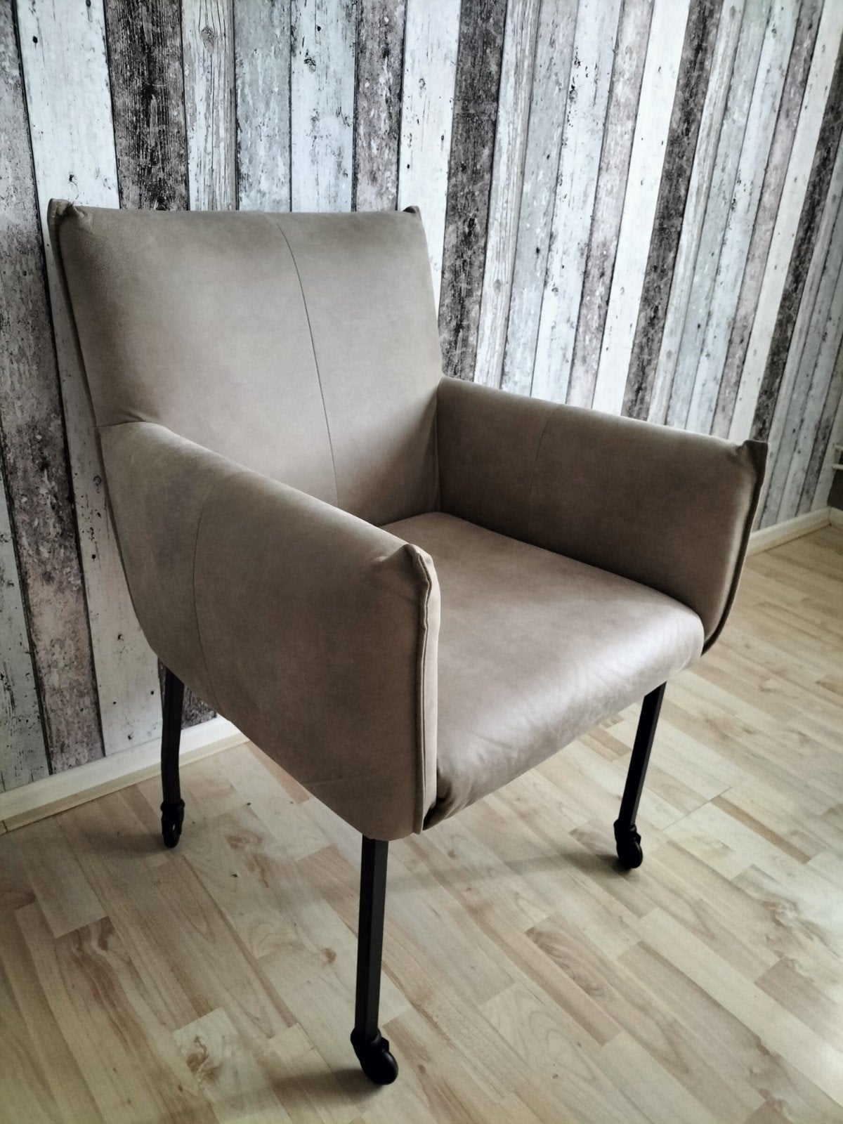 Nieuwe leren eetkamerstoel/fauteuil 'Colin' van Anker, Overige kleuren, Nieuw, Leer, Ophalen of Verzenden