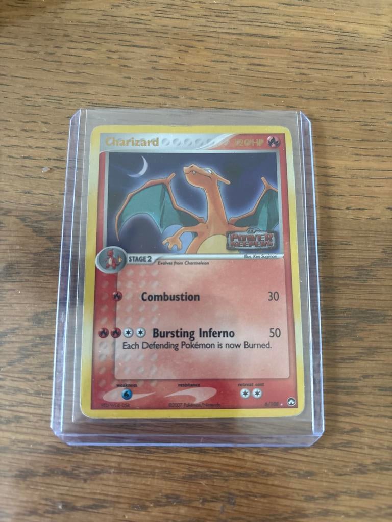 Charizard 6/108 Reverse Holo - Goede Staat, Ophalen of Verzenden, Gebruikt, Losse kaart, Foil