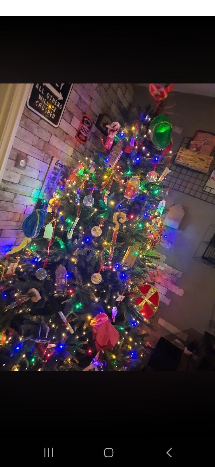 mooie kunst kerstboom, Ophalen of Verzenden