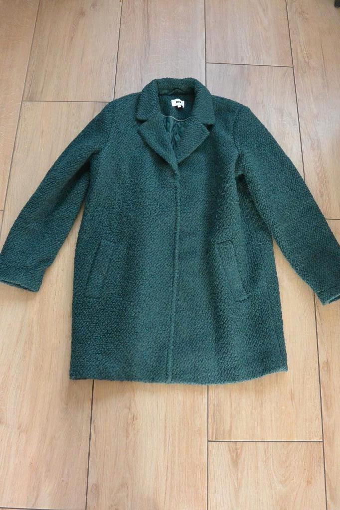 We Fashion - Mooie groene mantel - 46, Kleding | Dames, Jassen | Winter, WE, Maat 46/48 (XL) of groter, Ophalen of Verzenden, Zo goed als nieuw