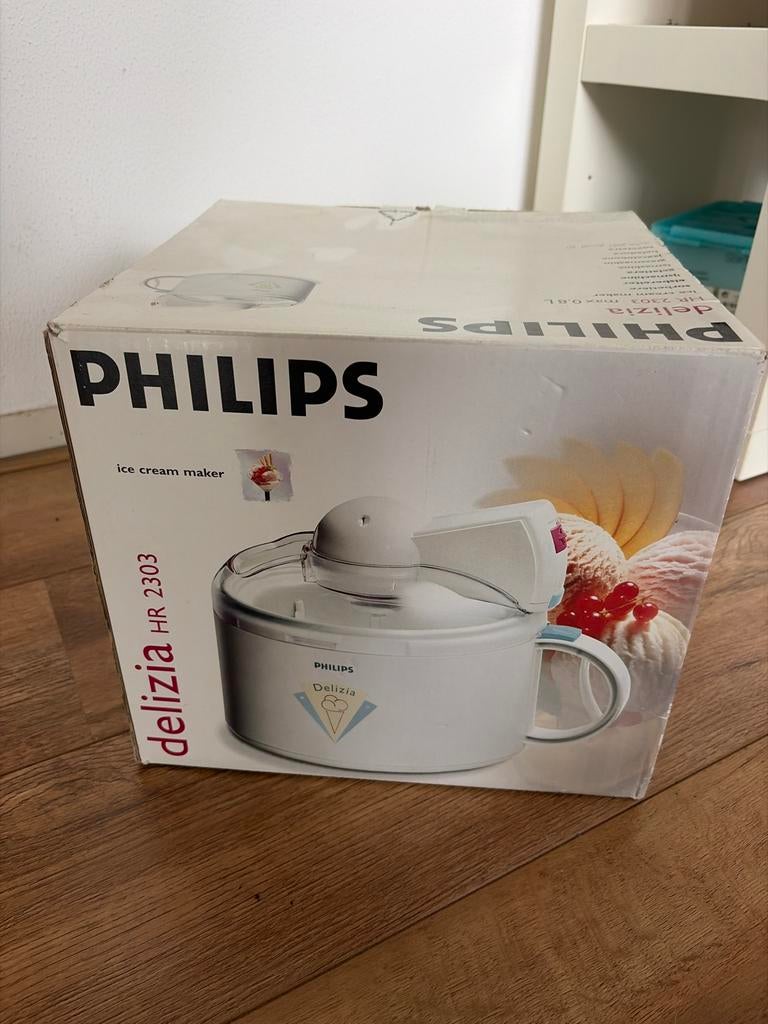 Philips Delizia IJsmaker HR2303 - Maak zelf heerlijk ijs!, Ophalen, Gebruikt, Koelelement