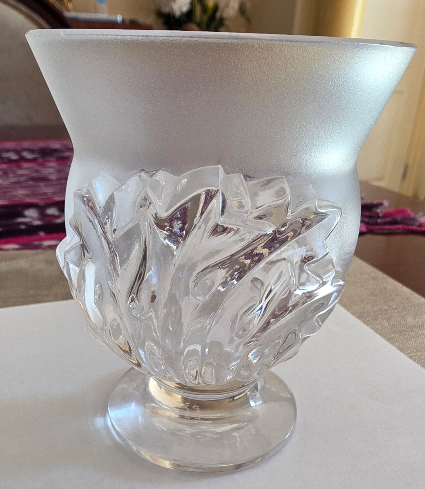 Lalique Kristal Vaas, Ophalen of Verzenden