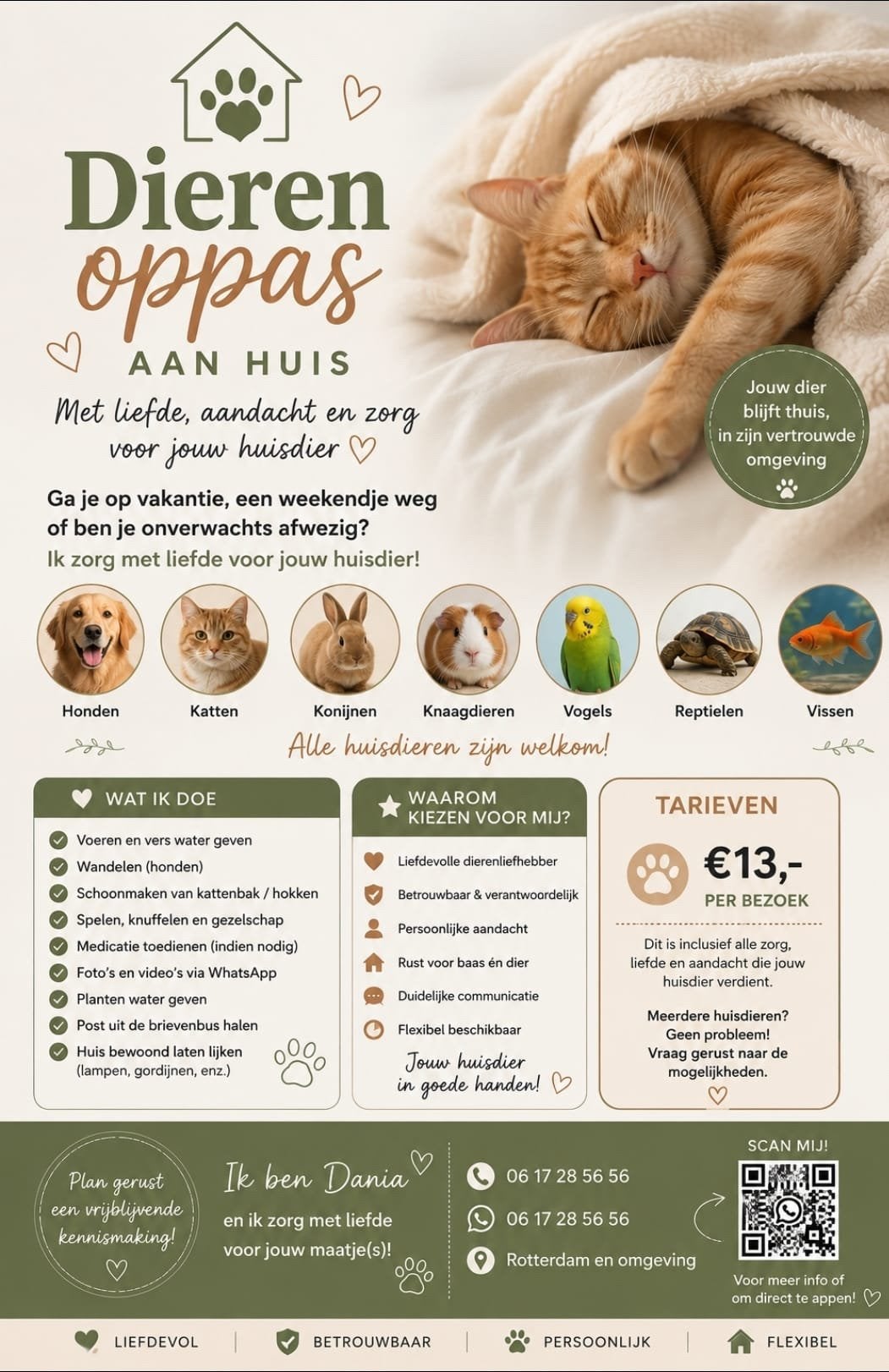 Dieren Oppas aan Huis, Ophalen, Zo goed als nieuw