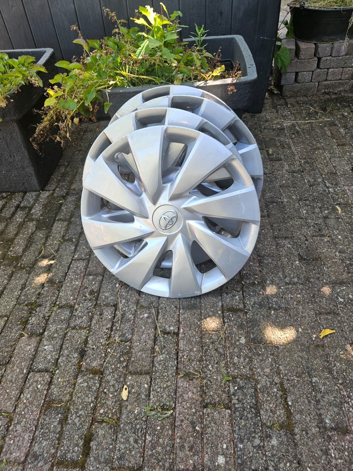 Toyota Aygo 14 inch Wieldoppen, Auto diversen, Wieldoppen, Ophalen, Zo goed als nieuw
