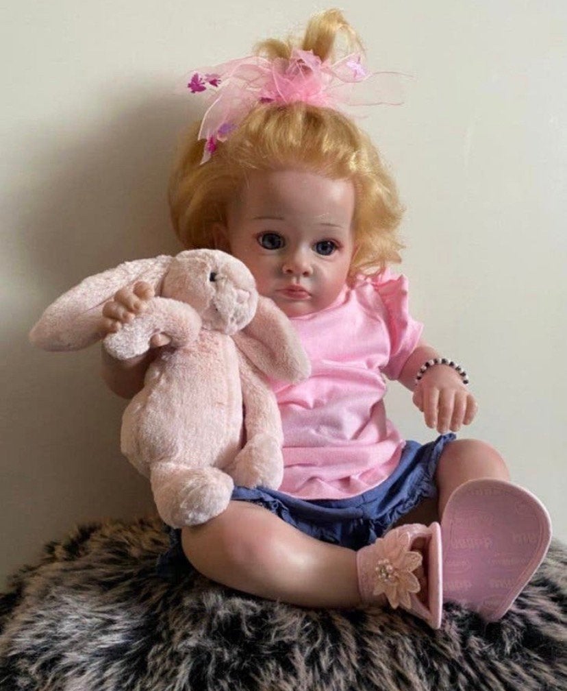 Super leuk Reborn meisje 🦋, Verzenden, Zo goed als nieuw, Pop, Levensecht of Reborn