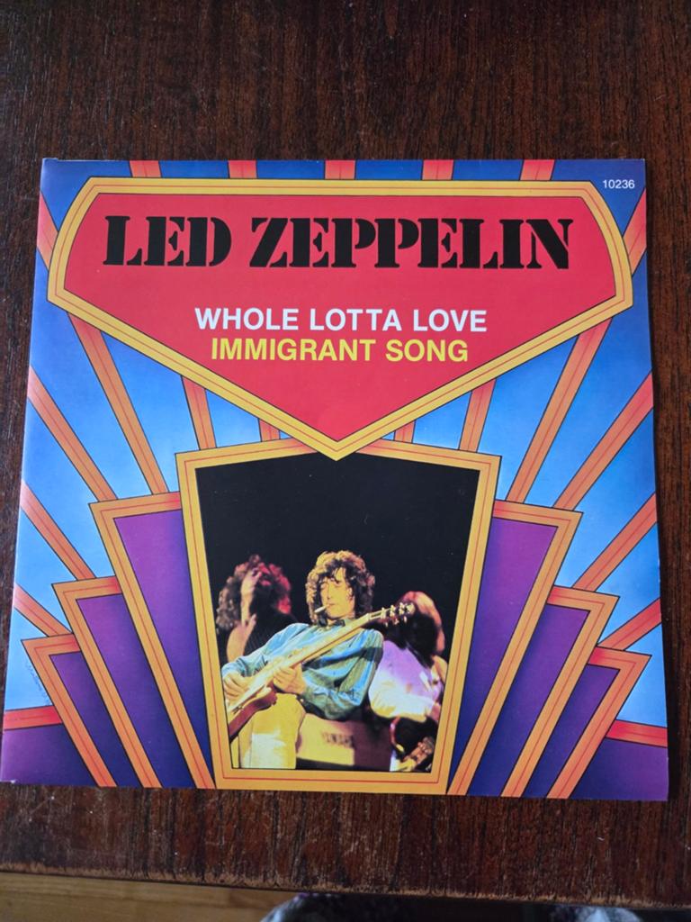 Led Zeppelin - Whole Lotta Love / Immigrant Song Single, Cd's en Dvd's, Vinyl Singles, Fotohoes, 7 inch, Single, Ophalen of Verzenden