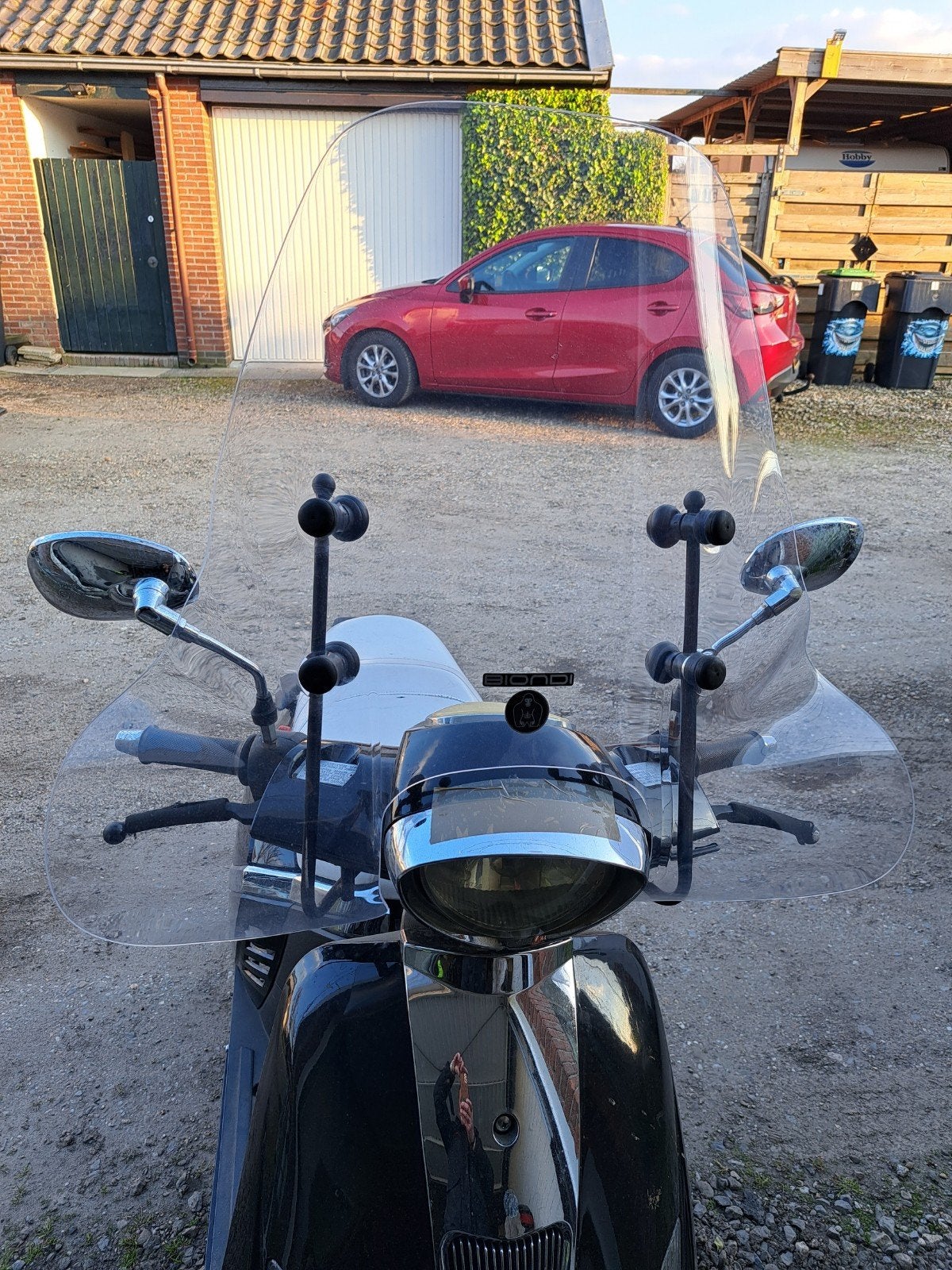 net windscherm voor scooter, Fietsen en Brommers, Ophalen, Gebruikt, Kap, Overige merken