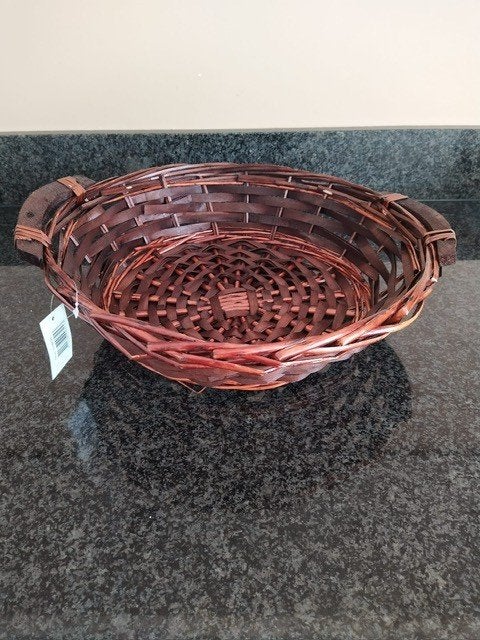 nieuw prachtige rieten mand 35 cm. doorsnede, Overige materialen, Mand, Rond, Nieuw