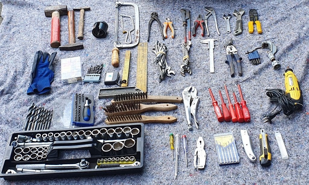 GEREEDSCHAP KOFFER met inhoud, Ophalen, Gebruikt, Gereedschapsset